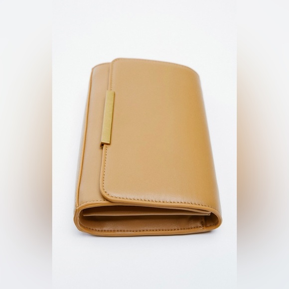 Zara Chain Strap Leather Crossbody Bag - Picture 3 of 7